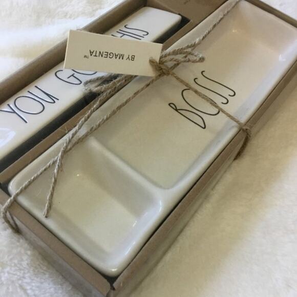 Rae Dunn White "YOU GOT THIS" and "BOSS" Desk Set - Picture 4 of 6